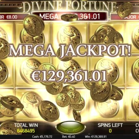 800 миллионов рублей выигрыш в Divine Fortune